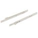Hafele White Single Extension Roller Drawer Runners - 400mm
