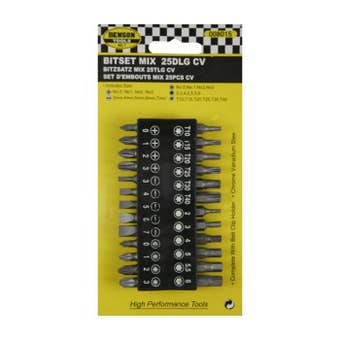 Benson 25pc Chrome Vanadium Mix Bit Set