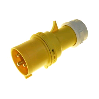 16a 110v 3 Pin Plug Yellow