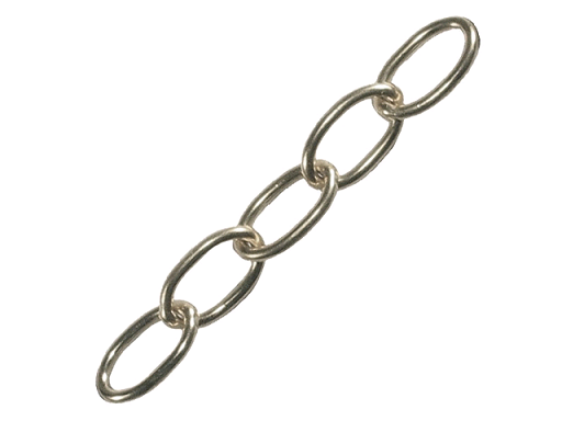 Oval Chrome Chain 5/8"