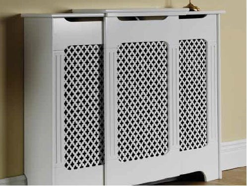 Large adjustable Radiator Cabinet - White