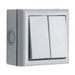 10A 2 Gang 2 Way Weatherproof IP66 Outdoor Switch