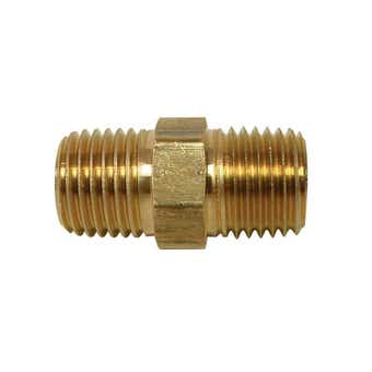 Brass Hex Nipple - 3/8"