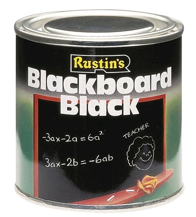 Rustins Quick Dry Blackboard Paint Black 500ml