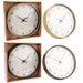 Kingavon 10” Wood Effect Wall Clock I Minimalist Silent Wall Clock with Natural Wood-Style Finish - Each