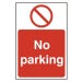 Rigid PVC No Parking Sign - 200 x 300mm