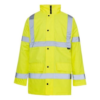 Hi Vis Yellow Parka - M