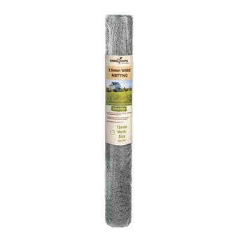 Grass Roots Galvanised Wire Netting - 10m X 0.6m X 13mm