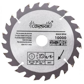 wood saw blade 24 teeth - 140 mm
