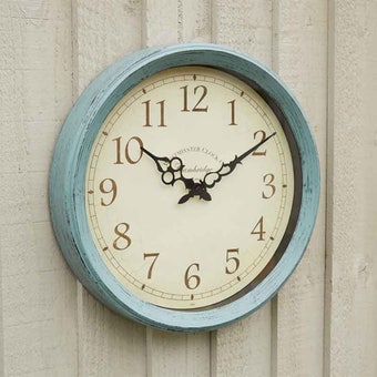 14in Cambridge Wall Clock | Indoor & Outdoor Weather Resistant Clock with Arabic Numerals
