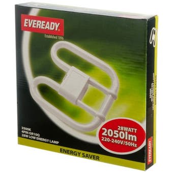 Eveready CFL 2D 4-Pin (GR10Q) 28W Low Energy Light Bulb