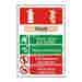 Self-Adhesive PVC Foam Fire Extinguisher Composite Sign - 200x300mm