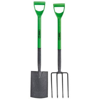 Draper Carbon Steel Garden Fork & Spade Set