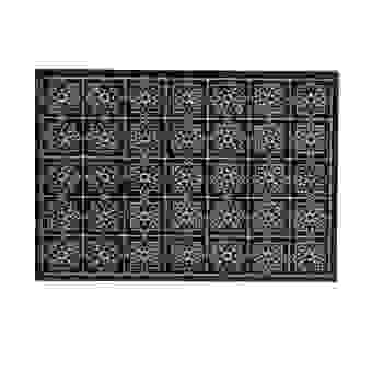 Astra Miabella Dark Grey Tile Indoor Floor Mat - 50 x 70cm
