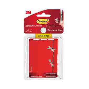 Command Decorating Clips Value Pack of 40 Clips