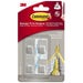 Command Small Stainless Steel Metal Hooks 225g - Pack of 4 | Damage-Free Hanging for Home