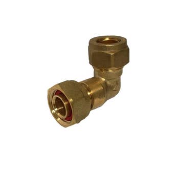 Brass 327 1/2" Swivel Elbow Fitting