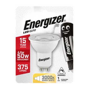 Energizer 4.6W LED GU10 Dimmable Light Bulb