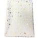 Christmas Tablecloth White & Gold Snowflakes and Stars – 140 x 200cm