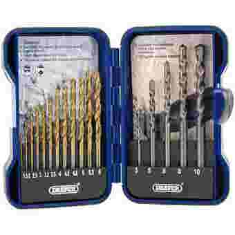 Draper Metric Combined 17pc HSS & Masonry Drill Bit Set