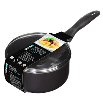 Chef Aid Non-Stick Aluminium Saucepan with Lid – 18cm