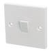 1 Gang 2 Way Switch - White Finish