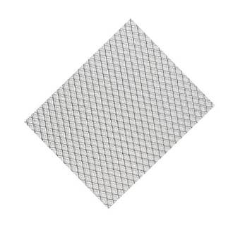Raw Aluminium 16 x 8 Mesh Profile Extrusion Sheet - 500 x 250mm