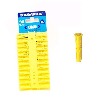 Rawlplug Yellow Wall Plugs 96's