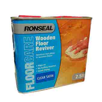 Ronseal Floorcare Wooden Floor Reviver - Clear Satin 2.5L
