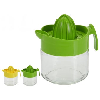 Excellent Houseware 240ml Lemon Squeezer – Glass Citrus Juicer with Measuring Jar