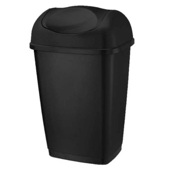 Swing Black 25lt Bin