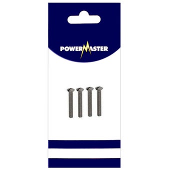 Powermaster 4 Piece 3.5mm x 25mm Socket Screws – Nickel Plated