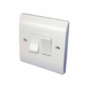 Slimline 2 gang 2 way Flush Switch