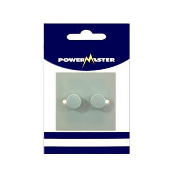 Powermaster 2 Gang 2 Way Dimmer Switch