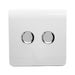2 Gang Rotary LED Dimmer Light Switch 150W