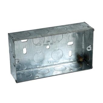2 Gang Metal Socket Box