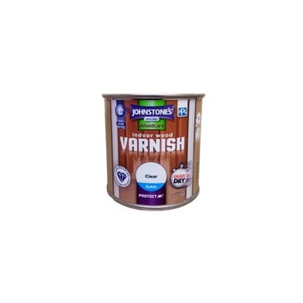 Johnstones Woodcare Indoor Wood Varnish - Clear Satin 250ml