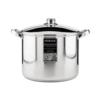 Steelex Stockpot With Steel Lid - 26cm