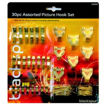 30pc Ass Picture Hook Set