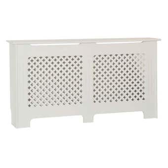 Vida Large Oxford White Radiator Cover