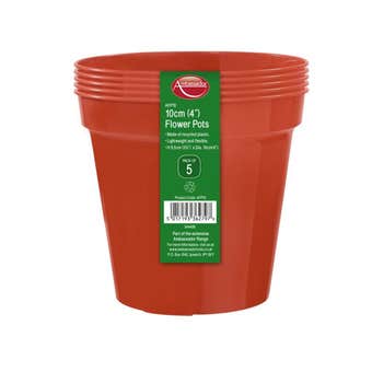 Ambassador Flower Pots - 4" - Pack Of 5