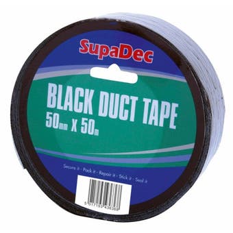 SupaDec Black Duct Tape 50m Roll