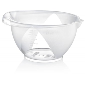 Mixing Bowl with Measuring Scale 3 Litre| Transparent Kitchen Bowl with Pouring Spout