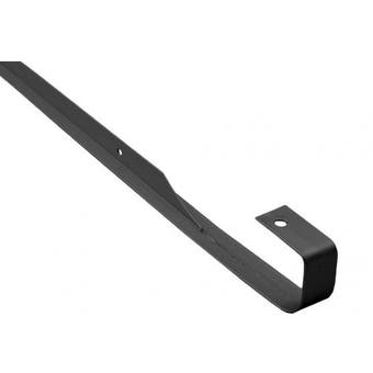 Black Bullnose Straight Worktop Trim 40mm - 10mm Radius