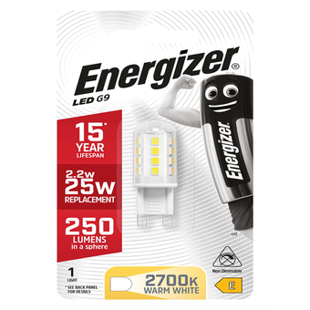 Energizer 2W Filament LED G9 Capsule Light Bulb
