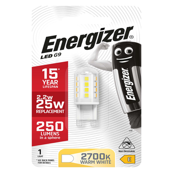 Energizer 2W Filament LED G9 Capsule Light Bulb