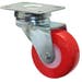 Castor Swivel Red Wheel 40mm - 40kg