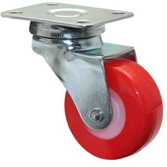 Castor Swivel Red Wheel 40mm - 40kg