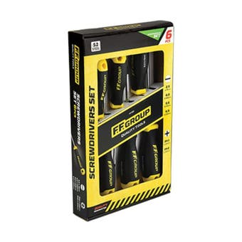 Screwdriver Slotted Set + Pz - 6 pieces