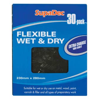 SupaDec Flexible Wet & Dry Paper Fine 400 Grade Pack 30